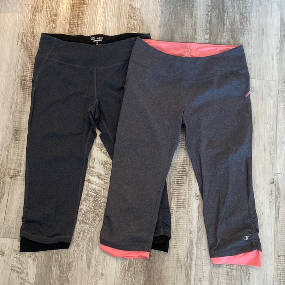 Champion Pants & Jumpsuits 2 Pair Knee Length Yoga Pants Poshmark